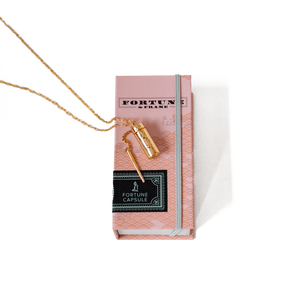 Capsule + Wand Locket - Gold